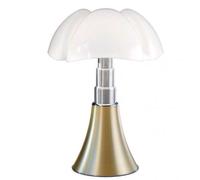 Martinelli Luce Lampe de table Pipistrello à LED design Gae Aulenti Laiton satiné