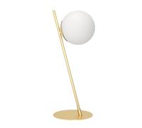 Lampe à poser RONDO 4 E27 1X40W en acier laiton brossé 230x180x565mm