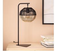 Lampe à Poser Rotin Kithnos Noir