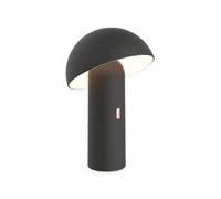 Lampe à poser sans fil nomade à tête orientable noire H 28cm. intérieur / extérieur