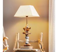 Lampe à poser Seregon ONLI, beige, Salon / Salle à manger, Bois, Maison de campagne / Rustique, Lampe à poser