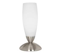 Lampe à poser SLIM E14 1X40W en acier nickel mat D70mm