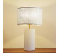 Lampe à poser Sorscha Lindby, blanc, Salon / Salle à manger, Verre, Moderne, Lampe à poser