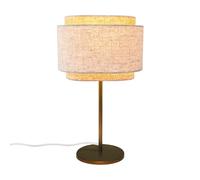 Lampe à Poser Takai de , Laiton/ Beige