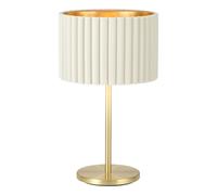 Lampe à poser TAMARESCO E27 1X40W en acier laiton brossé D300mm