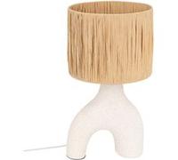 Atmosphera Lampe à poser Tania 47 cm céramique Blanc