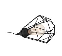Lampe à poser TARBES E27 1X60W en acier noir D175mm