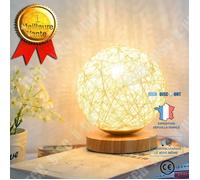 Lampe à poser - TD® - LED créative - Abat-jour tissé à la main - Décoration moderne - Or