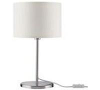 Lampe à poser tessa - 40w - e14 - sans ampoule - dimmable - crème/acier brossé G