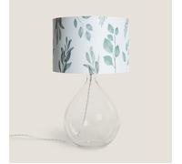 Lampe à Poser Textile et Verre Verdy Blanc