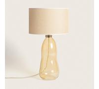 Lampe à Poser Tissu et Verre Big Nally
