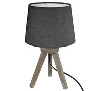 Lampe à Poser Trépied en Bois "Alexis" 31cm Gris