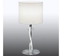 Lampe À Poser Ultra-Moderne Nandor Avec Led nickel mat, blanc