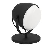 Lampe à poser UPANEMA E27 1X28W en acier noir 185x185x220mm