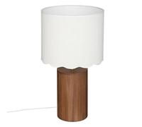 Atmosphera Lampe à poser cylindrique Vania H50 cm Marron