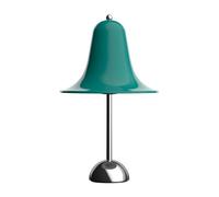 Lampe à Poser Verpan Pantop Ø23 Bleu Sarcelle Foncé