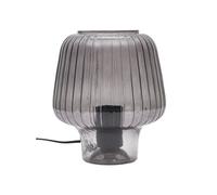 Home Deco Factory – Lampe de table LA00141 Champignon – Verre fumé, port USB, 30 cm