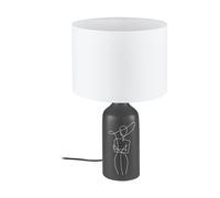 Lampe à poser VINOZA E27 1X40W en céramique noir D300mm