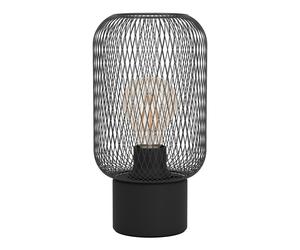 Lampe à poser WRINGTON E27 1X60W en acier noir D150mm