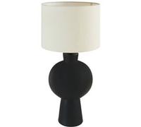 Atmosphera Lampe à poser Yulia 59 cm Céramique Noir Intérieur