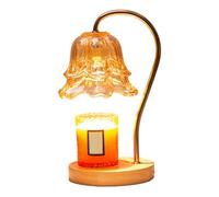 Lampe À Réchauffeur De Bougie avec Malin, Réchauffeur De Bougie Électrique Réglable, Fusion De Lumière Chaude avec 2 Ampoules pour Bougies en Pot, Bougies Parfumées sans Flamme pour Table, Salon