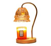 Lampe À Réchauffeur De Bougie avec Malin, Réchauffeur De Bougie Électrique Réglable, Fusion De Lumière Chaude avec 2 Ampoules pour Bougies en Pot, Bougies Parfumées sans Flamme pour Table, Salon