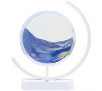 Lampe à Sable Mouvant LED Design 32 cm - Ambiance Relaxante - Bleu