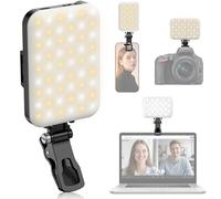 Lampe à Selfie 5 W BDDFOTO pour Smartphone avec Batterie de 2500 mAh, Clip Portable, intensité Variable 10-100%, IRC ≥95, 500 LM, lumière vidéo pour TikTok, vlogging, Photographie