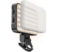 Lampe à selfie avec diffuseur doux et support intégré - Lampe rechargeable avec 96 LED - Convient pour téléphone portable, iPhone, appareil photo et ordinateur portable - Pour maquillage, TikTok,