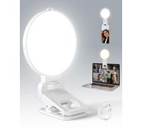 Lampe à Selfie Portable NiceVeedi, Lampe LED Rechargeable pour Téléphone, Compatible iPhone/Ordinateur Portable, 3 Modes d'éclairage Ring Light 3000-6500K pour Maquillage/TikTok/Visioconférences