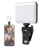 Lampe à selfie pour téléphone, lampe à selfie LED - Anneau lumineux pour selfie, 2000 mAh, pour téléphone, appareil photo - Éclairage de flux en direct, lumière de selfie rechargeable, lumière de télé