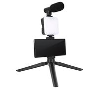 Lampe à selfie pour téléphone, trépied de téléphone portable avec lumière - Trépied à selfie LED stable - Support de trépied portable multifonction pour enregistrement vidéo, maquillage, live-Stre