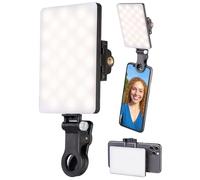 Lampe à selfie rechargeable pour smartphone 60 LED à intensité variable CCT [Somikon]