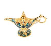 Lampe à Souhaits Aladdin Magic Genie Bleue, Lampe Vintage Mille et Une Nuits, Décoration de Table Collection dupcheliry