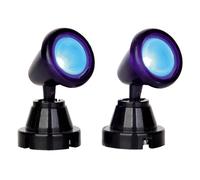 Lampe À Spot Ronde, Bleue, Ensemble De 2 - Lemax Cod 54945