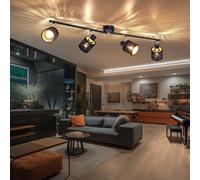 Lampe À Spots En Velours Mobile Pour Chambre À Coucher Design Noir Et Or