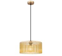 Lampe à suspendre barres acryliques Lampe de salle à manger dorée Suspension lampe de salon, métal, 1x douille E27, DxH 35x135 cm