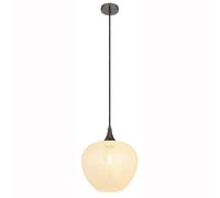Lampe à suspendre cristaux clairs Lampe à suspendre en cristal Lampe de salle à manger, métal noir-chrome, douille E27, DxH 29x120 cm