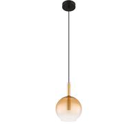 Lampe à suspendre Lampe à suspendre Lampe de salle à manger Boule en verre laiton, métal, 1x douille G9, DxH 18x120cm