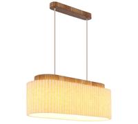 Lampe à suspendre Lampe de chambre à coucher Réglable en hauteur Marron Bois H 150 cm