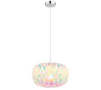 Lampe à suspendre Lampe de salle à manger Réglable en hauteur Chrome Métal Ø 35 cm