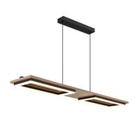 Lampe à suspendre Lampe de table à manger Aspect bois Lampe de salon LED H 120 cm