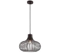 Lampe à suspendre Lampe de table à manger industrielle Lampe de salon couleur rouille, métal tressé, 1x E27, DxH 40x150 cm