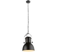 Lampe à suspendre LED Design industriel Lampe de salon Lampe de cuisine Suspension Plafonnier, métal noir, 1x E27 4W LED blanc chaud, H 120 cm, cuisine loft salon