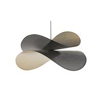 Beliani Lampe à Suspendre Noire en Métal à Assembler Design Moderne Lumière Ambiante Doyles