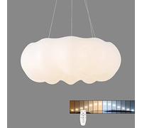 Suspension Nuage Flottante LED Nuage Plafonnier Plafonnier Chambre d'Enfant Plafonnier avec Fil de Suspension pour Chambre, Salon, Chambre Garçons Filles, 15W, Gradable en Continu