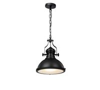 Lampe à suspension américaine rétro noire, luminaire de plafond rustique vintage, éclairage for l'îlot cuisine, la salle manger, table, le bar, l'entrée, café et buanderie