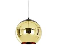 Lampe à Suspension Boule de Verre Miroir Moderne Simple Créative Chrome Boule de Miroir Droplight Globe Suspendu Lustre Grange Entrepôt Restaurant Cuisine Plafonnier Réglable 1 Lumière Argent E27