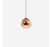 Lampe à Suspension Boule de Verre Miroir Moderne Simple Créative Chrome Boule de Miroir Droplight Globe Suspendu Lustre Grange Entrepôt Restaurant Cuisine Plafonnier Réglable 1 Lumière Argent E27