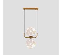 Lampe à Suspension Boule de Verre Moderne Suspension LED Simple Décoration en Métal Lampe Suspendue Chambre Chevet Bar Décoration Plafond Lampe Suspendue Intérieur Lampes Suspendues Beauty Comes